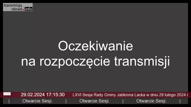 Sesja Rady Gminy Jabłonna Lacka - 29.02.2024