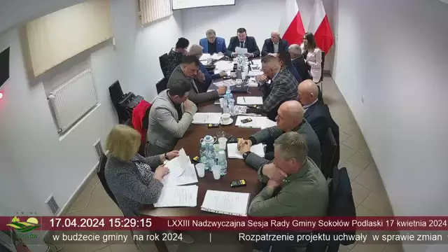 Sesja Rady Gminy Sokołów Podlaski - 17.04.2024