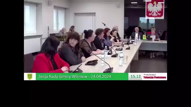 Sesja Rady Gminy Wiśniew –  24.04.2024 / NAPISY