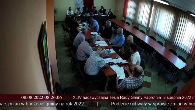 Sesja Rady Gminy Paprotnia - 08.08.2022