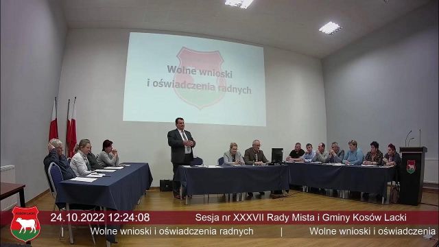 Sesja Rady Miasta i Gminy Kosów Lacki - 24.10.2022