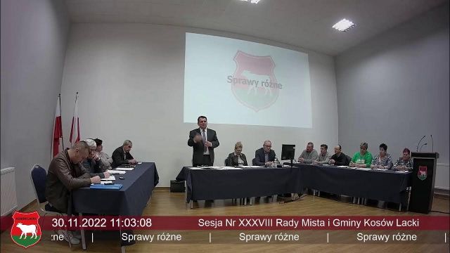 Sesja Rady Miasta i Gminy Kosów Lacki - 30.11.2022
