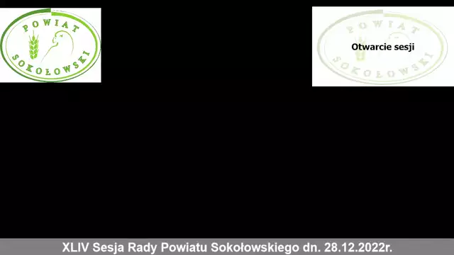 Sesja Rady Powiatu Sokołowskiego - 28.12.2022