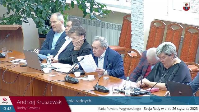 Sesja Rady Powiatu Węgrowskiego - 26.01.2023