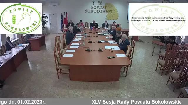 Sesja Rady Powiatu Sokołowskiego - 01.02.2023
