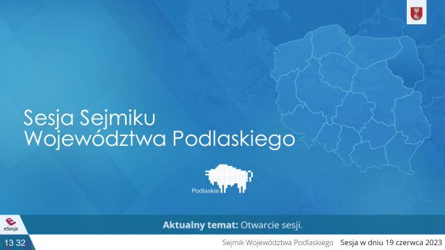 Sejmik Województwa Podlaskiego - 19.06.2023