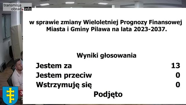 Sesja Rady Miasta Pilawa - 31.07.2023