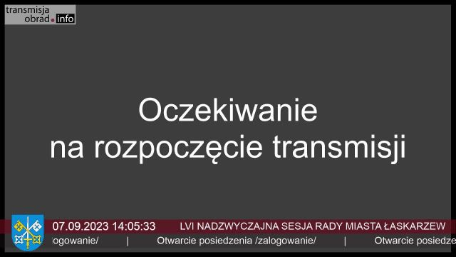 Sesja Rady Miasta Łaskarzew - 07.09.2023