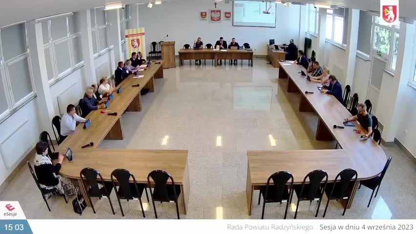 Sesja Rady Powiatu w Radzyniu Podlaskim - 04.09.2023