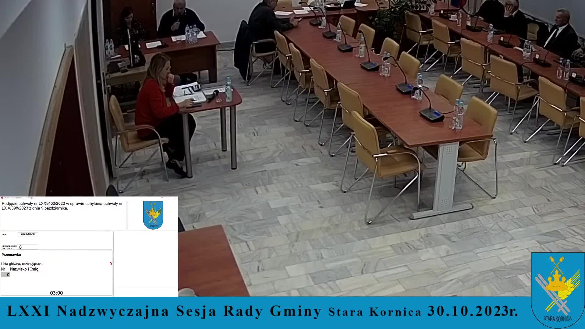 Sesja Rady Gminy Stara Kornica - 30.10.2023