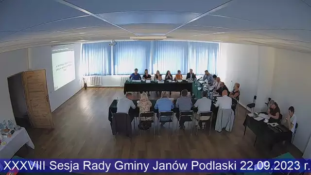 Sesja Rady Gminy Janów Podlaski - 22.09.2023