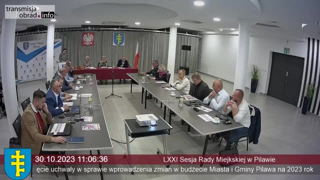 Sesja Rady Miasta Pilawa - 30.10.2023