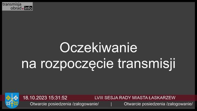 Sesja Rady Miasta Laskarzew - 18.10.2023