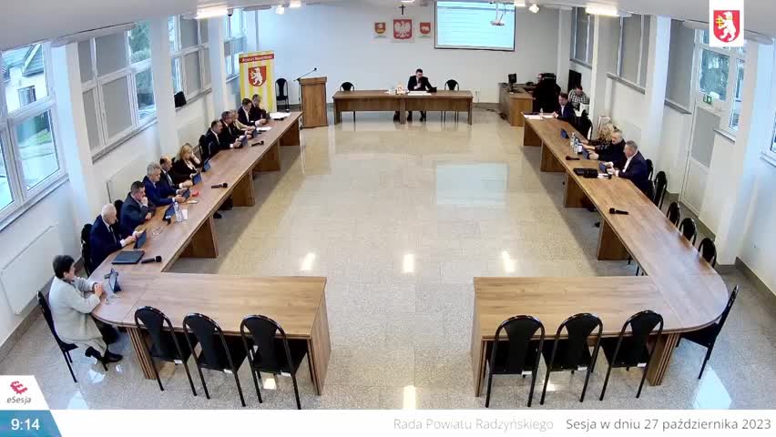 Sesja Rady Powiatu w Radzyniu Podlaskim - 27.10.2023