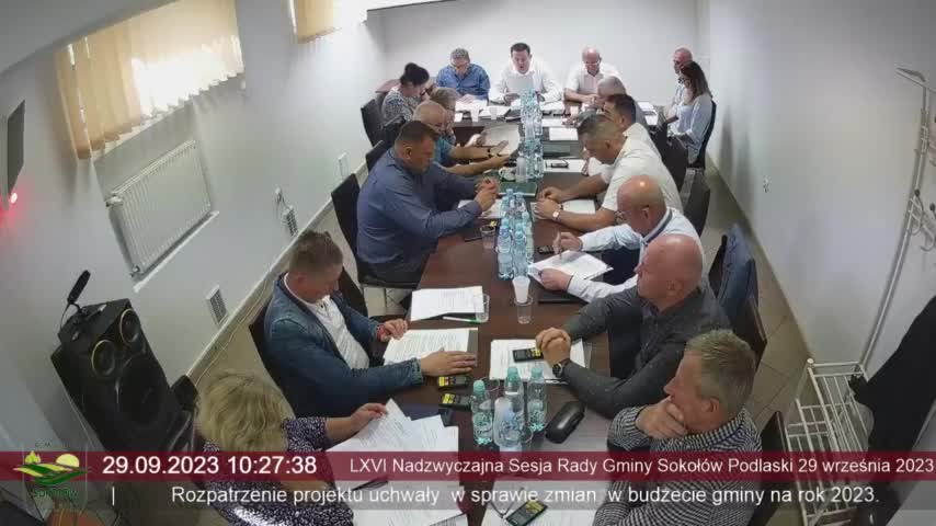 Sesja Rady Gminy Sokołów Podlaski - 29.09.2023