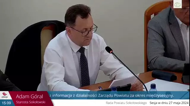 2 Sesji Rady Powiatu Sokołowskiego -  27.05.2024