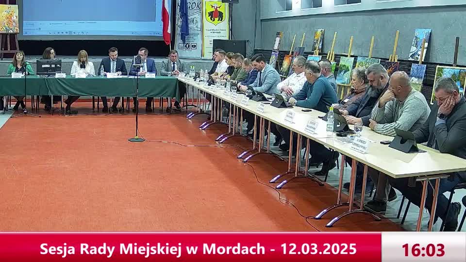 Sesja Rady Miejskiej w Mordach - 12.03.2025