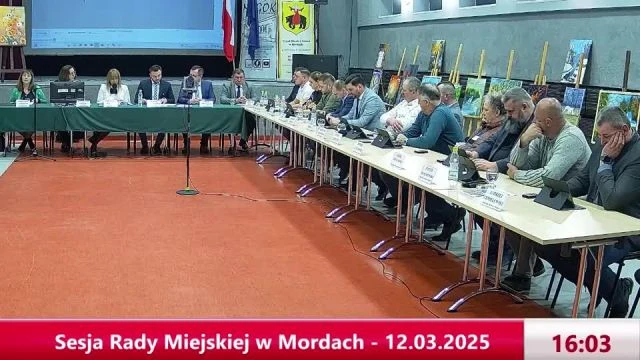 Sesja Rady Miejskiej w Mordach - 12.03.2025