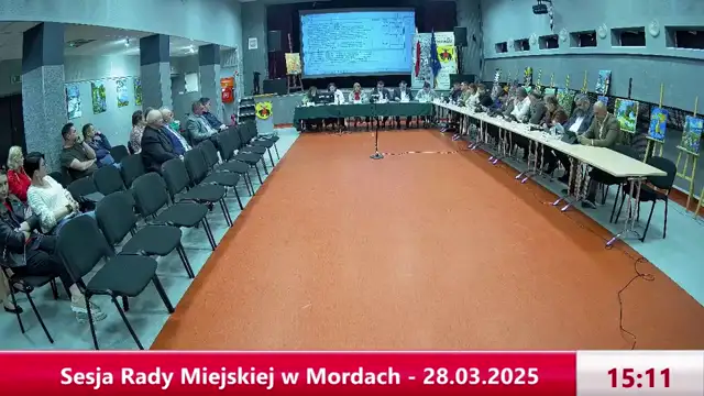 Sesja Rady Miejskiej w Mordach - 28.03.2025