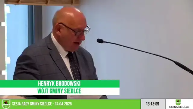 Sesja Rady Gminy Siedlce – 24.04.2025