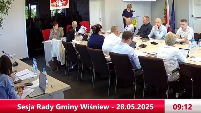 Sesja Rady Gminy Wiśniew – 28.05.2025