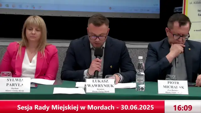 Sesja Rady Miejskiej w Mordach - 30.06.2025