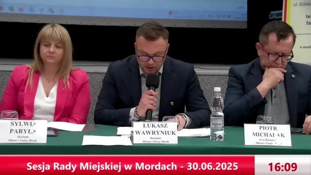 Sesja Rady Miejskiej w Mordach - 30.06.2025