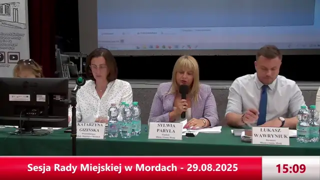 Sesja Rady Miejskiej w Mordach - 29.08.2025