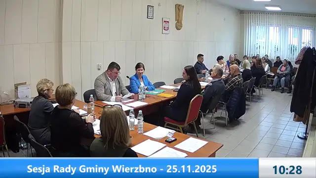 Sesja Rady Gminy Wierzbno – 25.11.2025
