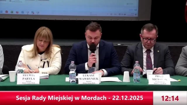 Sesja Rady Miejskiej w Mordach - 22.12.2025
