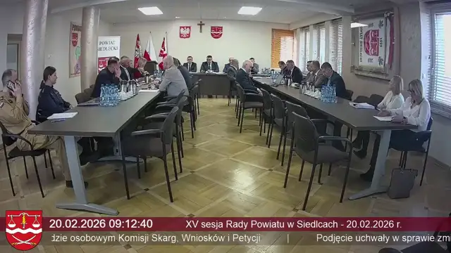 Sesja Rady Powiatu w Siedlcach - 20.02.2026
