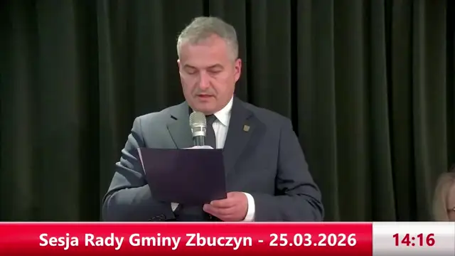 Sesja Rady Gminy Zbuczyn - 25.03.2026