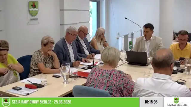 Sesja Rady Gminy Siedlce - 25.06.2025